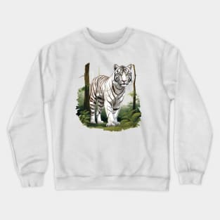 White Tiger From India Crewneck Sweatshirt